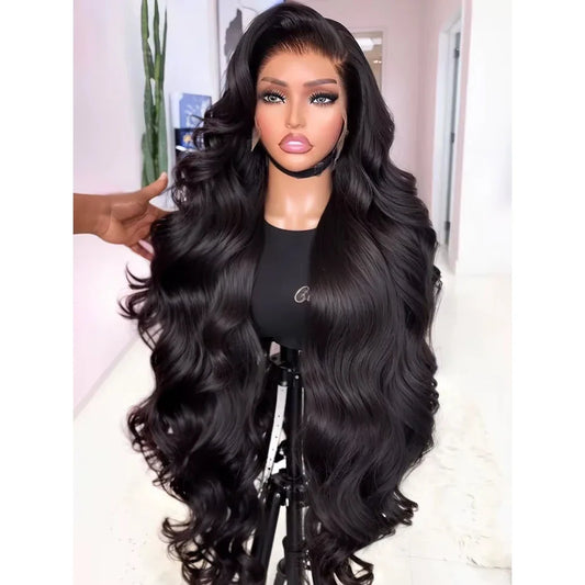 40 Inch Body Wave Human Hair Front Wig 13x6 13x4 Hd Lace Transparent Frontal wig Pre Plucked Brazilian Human Hair Wigs For Women