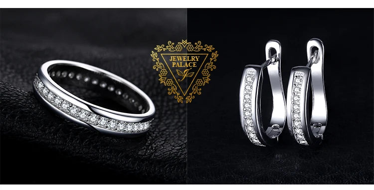 Solid 925 Sterling Silver Wedding Engagement Ring for Woman AAAAA CZ Simulated Diamond Band Ring Luxury Jewelry