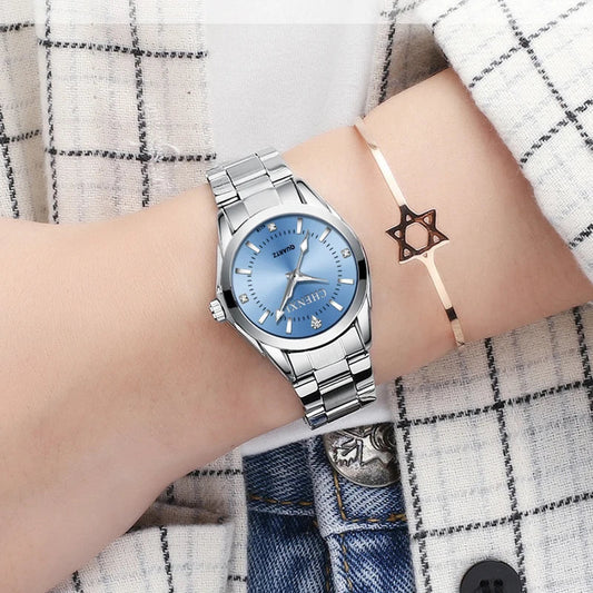 6 Colors Watch Luxury Women's Casual Watches Waterproof Watch Women Fashion Dress Rhinestone WristWatch CX021B