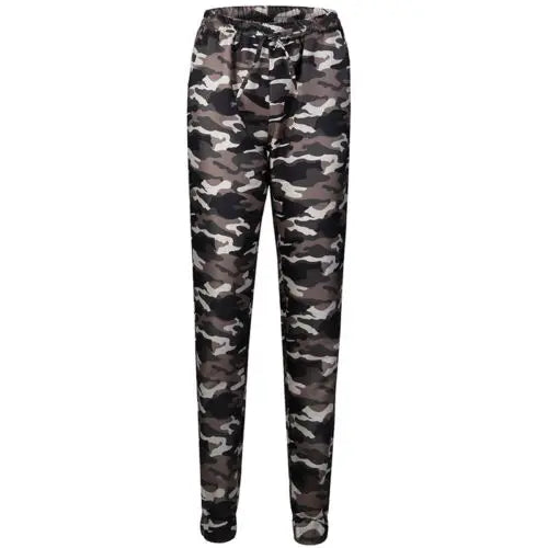 Stretchy Waistband Convergent Trousers Fashion Plus Size Pants