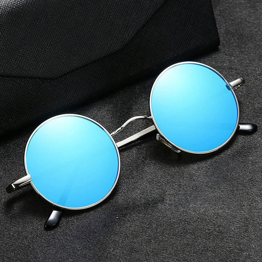 Retro Polarized Round Metal Frame Sunglasses Eyewear For Men and Women Driving Fishing Brand Designer Sun Glasses UV400
