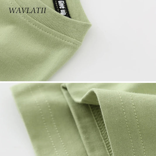 Women 100% Cotton T shirts Female Green Fashion Oversized Streetwear Short Sleeve Tees Tops for Summer
