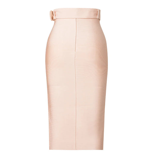 Sexy Bodycon Women's High Waist Bandage Skirt Knee Length Midi Pencil Office Party Club Elegant Skirts Clothing