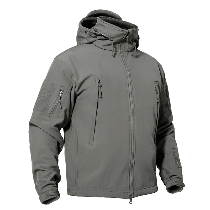 Winter Softshell Jacket Mens Windproof Fleece Lined Jacket Coat Waterproof Work Jacket Coats Outdoor Hiking Windbreaker