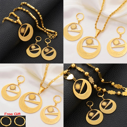 Necklaces Earrings for Women Girls With Flower Jewelry sets , Party Birthday Goods #107221