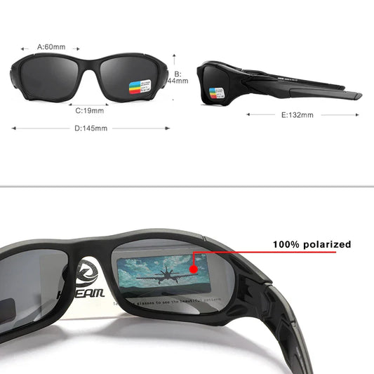 Outdoor Sports Polarized Sunglasses Men Curve Cutting Frame Stress-Resistant Lens Shield Sun Glasses Women KD0623