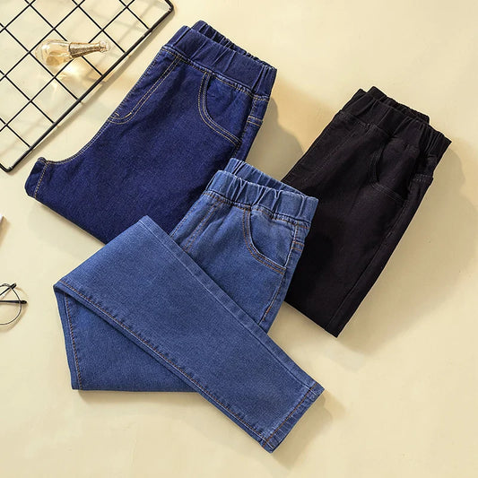 Women's Elastic High Waist Skinny Jeans