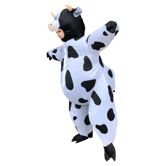 Cow Inflatable Monster Costume Scary Blow Up Cosplay Inflatable Costume For Adult Halloween Christmas Party Festival Stage