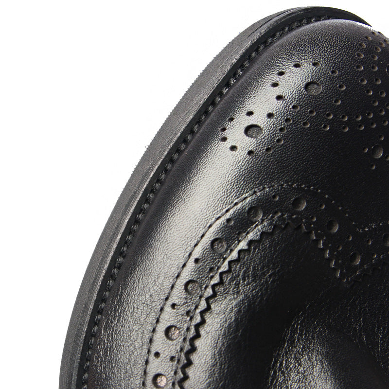 Genuine leather Men Formal Shoes Handcrafted Men Brogue Dress Shoes Classic Business Mens Oxford Shoes Luxury leather footwear