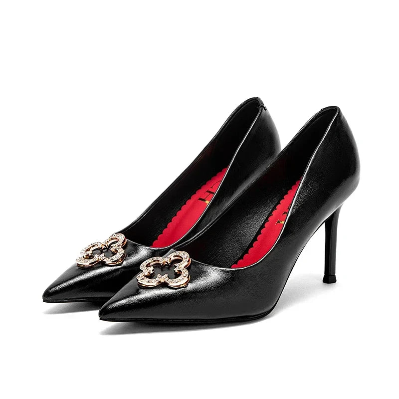 Woman's High Heels New High Quality Pointed Shoes Business Commuter Girls Shoes Banquet Party Shoes 9cm