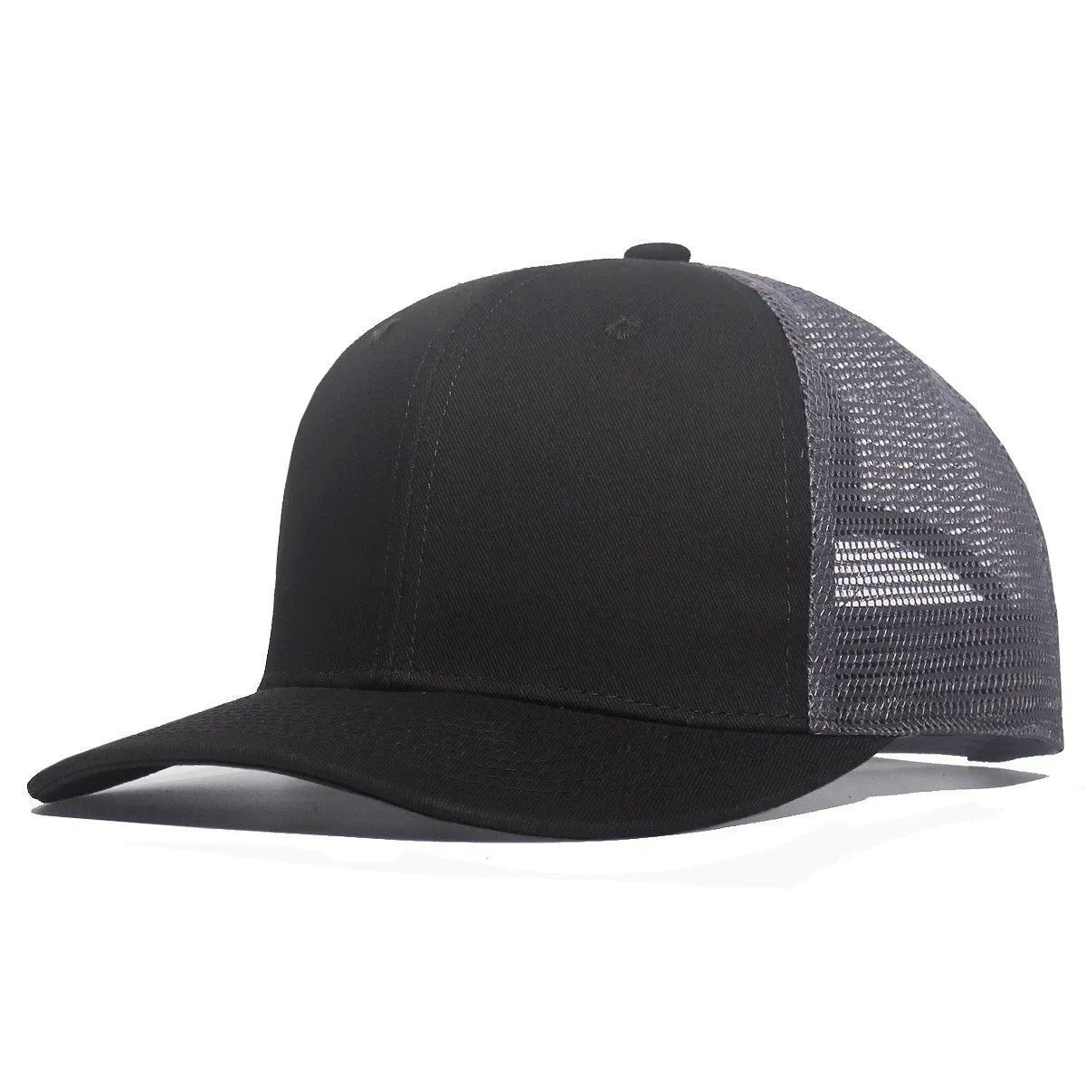 New Fashion Slight Curved Brim Baseball Cap For Men Women Summer Breakable Net Blank Truck Caps Sun Hat