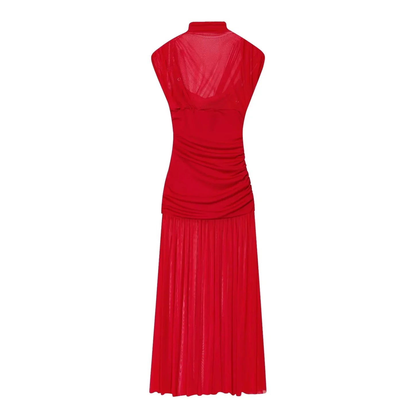 Spring Summer Elegant Women Dresses Wedding Guest Ladies Patch Work Tulle Dresses Valentine‘s Day Woman Dresses