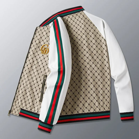 Casual European Style Men's Jacket Baseball Collar All-Match Spring Autumn New Fashion Brand Leisure Upper Body Shirt