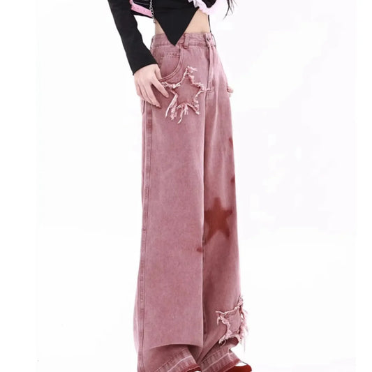 Y2k Harajaku Fashionable Loose Wide Leg Pants