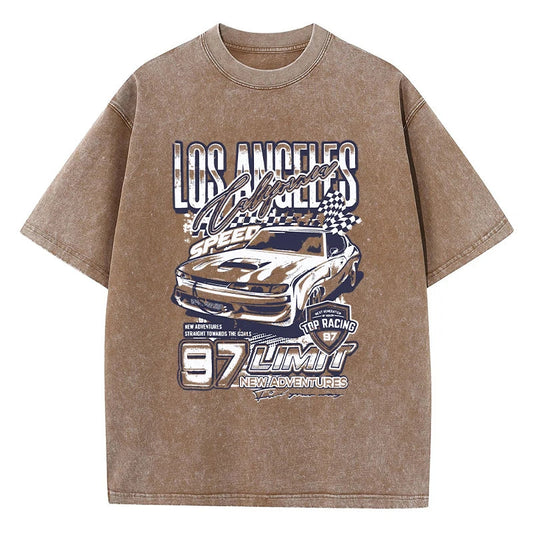 California Los Angeles Extreme Racing Men T-Shirt Fashion Cool Tshirts Sport Casual Tee Shirt Cool Crewneck T Shirts Female