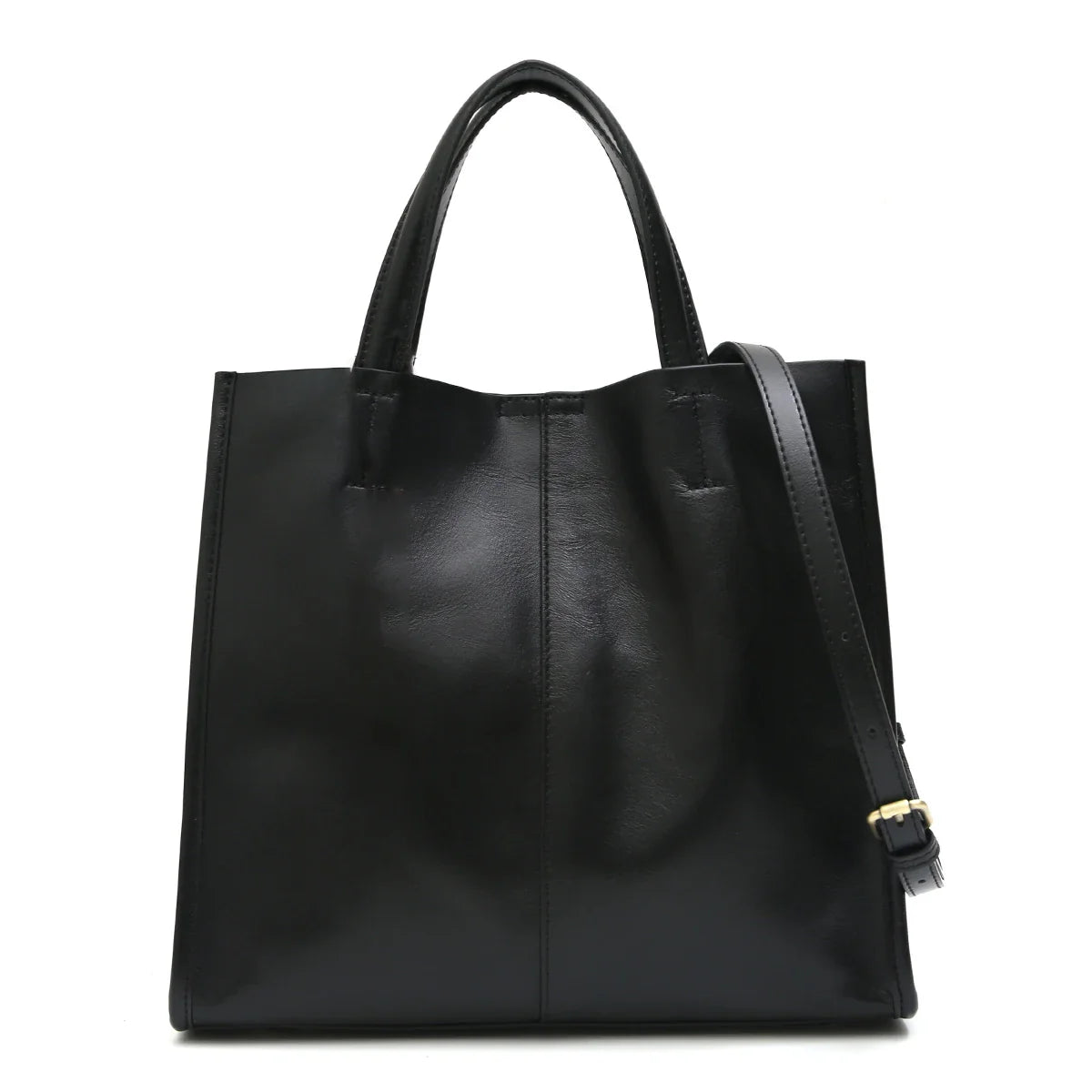 Minimalist Vintage Genuine Leather Tote Women Luxury Classic Top-handle Bag Large Capacity Cross body Shoulder Handbags Business