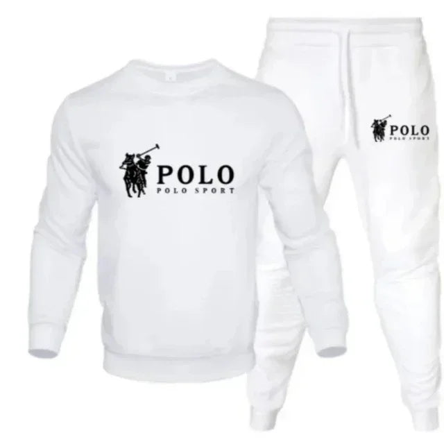 Men's autumn winter set Round-neck sweatshirt and jogging pants Fashionable outdoor fitness and leisure for autumn and winter