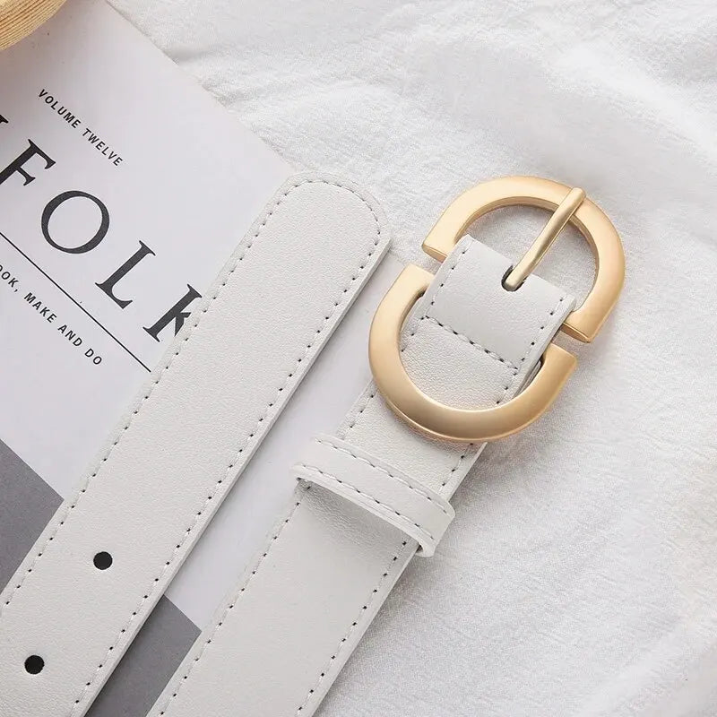 1pcs Women's Belt Simple Fashionable Needle Buckle Belt Casual Versatile Korean PU Leather Belt With Pants Jeans Belt Lady Belts