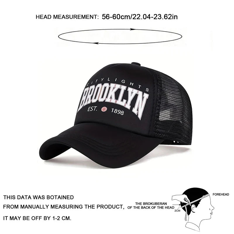 Printing Baseball Net Caps Spring and Summer Outdoor Adjustable Casual Hats Sunscreen Hat