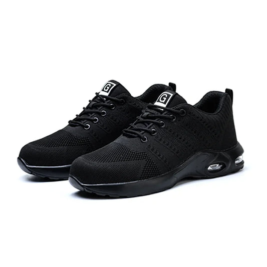 Hot Safety Work Shoes for Men & Women - Steel Toe Anti-Puncture Breathable Sneakers with Air Cushion Comfort Gift