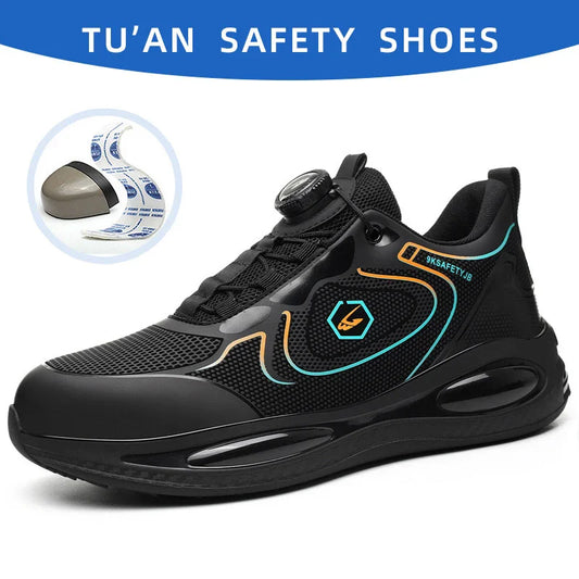Safety Shoes Impact-Resistant & Puncture-Resistant Steel Toe Safety Shoes Export New Style Knob Shoes Wear-Resistant Shoes