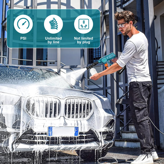 Cordless High Pressure Car Wash Washer Gun For Makita BL1830 18V Battery Lightweight Cordless Jet Wash Car Washer