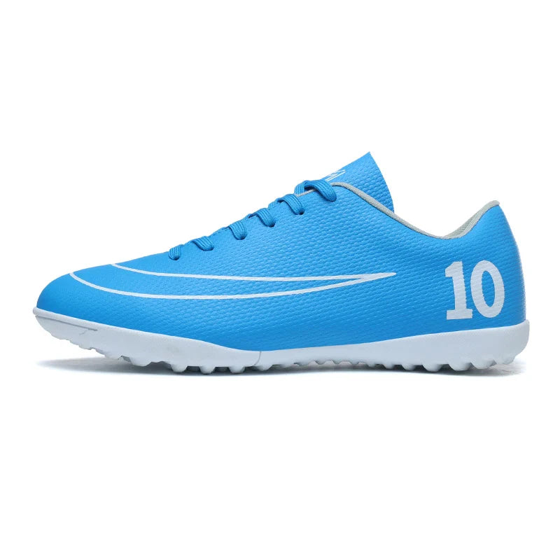 Low Top Soccer Cleats Men Football Boots TF AG Boys Turf Indoor Training Shoes Breathable Lightweight Comfortable Sport Sneakers