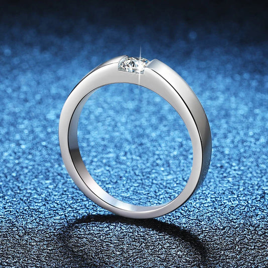 4mm D Color Moissanite Ring for Couple Women Men 925 Sterling Silver Lab Diamond Engagement Wedding Rings Jewelry Bands