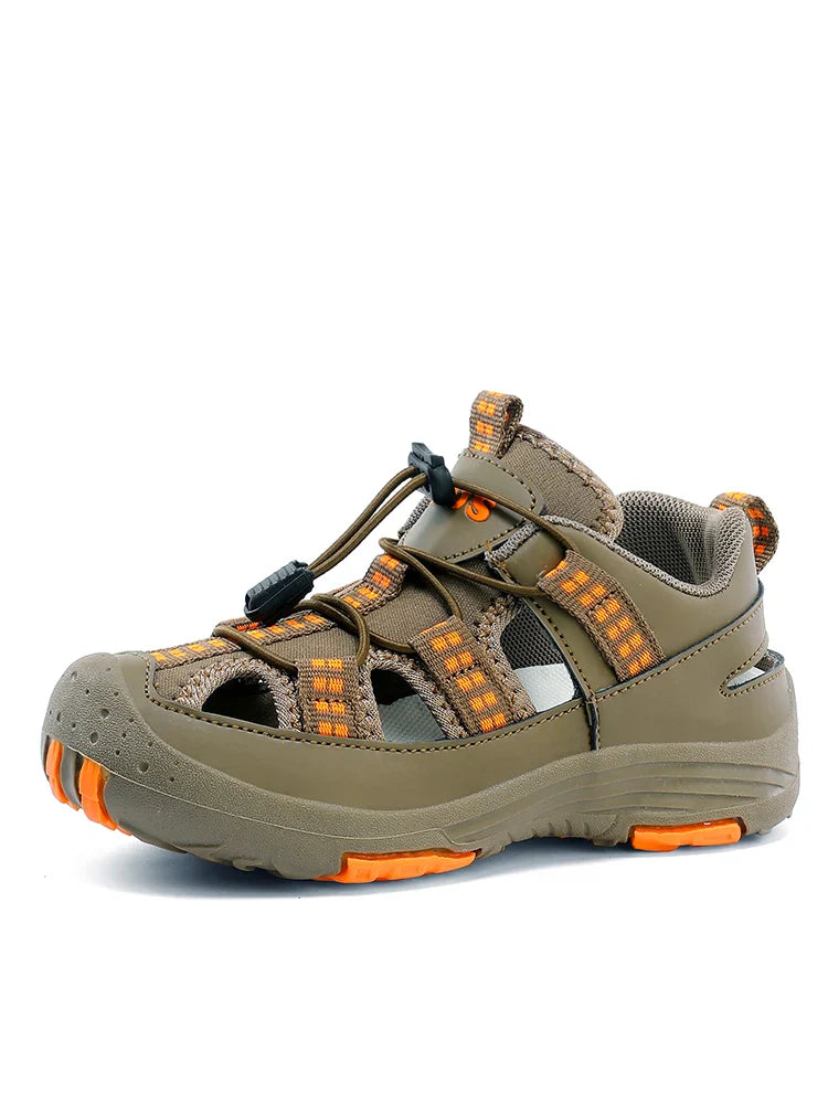 Summer New Children's Outdoor Beach Sandals Anti slip and Wear Resistant Mountaineering Shoes Fashion Casual Breathable Sandals