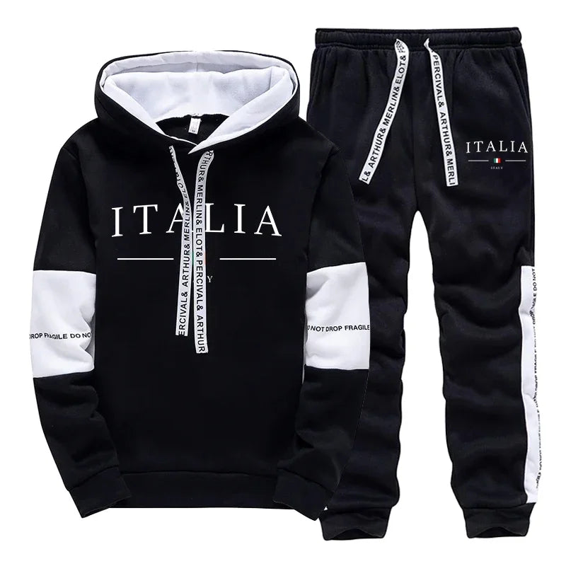 Hot Sales Mens Tracksuit Printing Casual Sweatshirts Sportswear Outdoors Sports Jogging Mens Clothing Single Piece Hoodie Pants