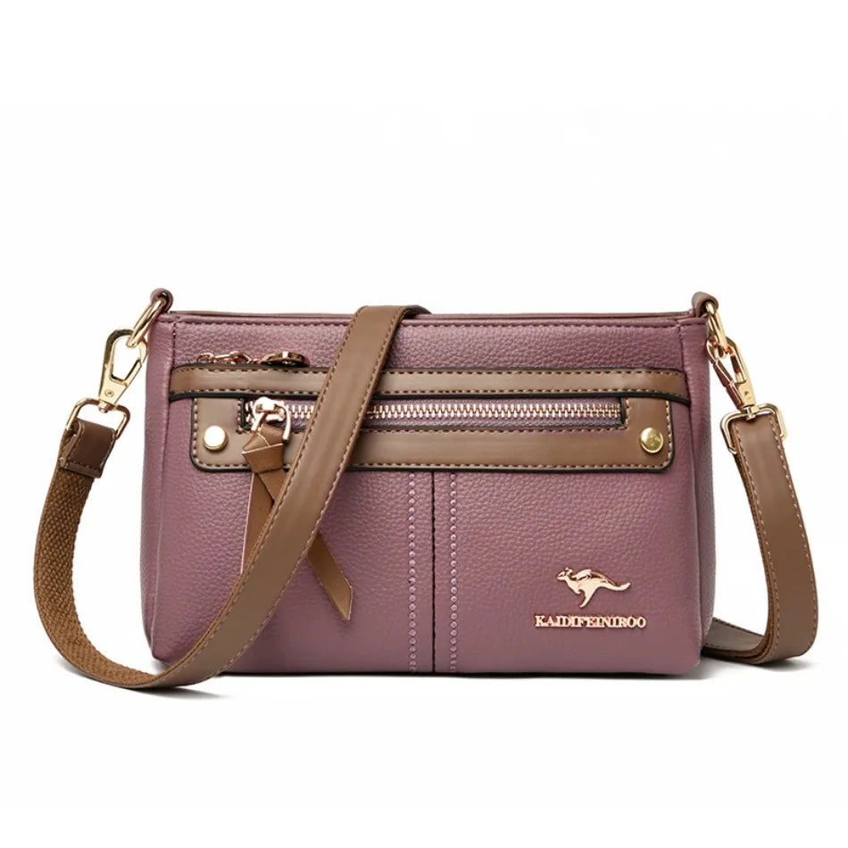 High Quality Leather Purses and Handbag Women Bag Luxury Designer Shoulder Crossbody Sac Ladies Casuial Messenger Tote Bag 2024