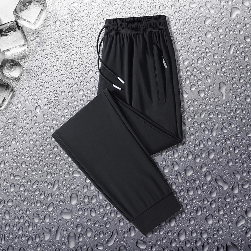 Outdoor Hiking Windproof Breathable Ice Silk Pants for Men Fashionable Trendy Soft Breathable Comfortable Versatile Casual Pants