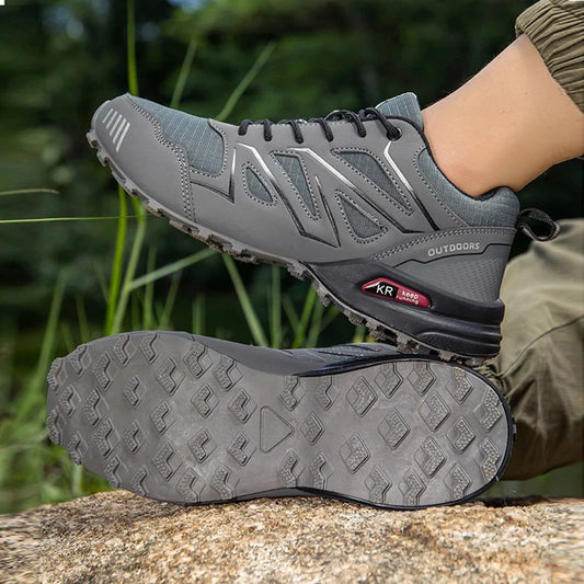 Sapatilhas de Caminhada Impermeáveis Masculinas, Tênis de Trekking ao Ar Livre, Botas Táticas de Caça para Montanhismo, Acampamento, Tênis de Ciclismo Masculino