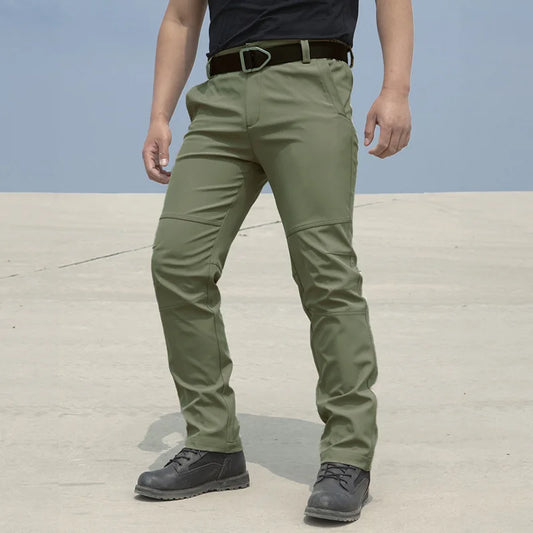 New Autumn Tactical Men Pants Casual Cargo Trousers Work Pants Waterproof Wear-Resistant Outdoor Hiking Running Trousers Male