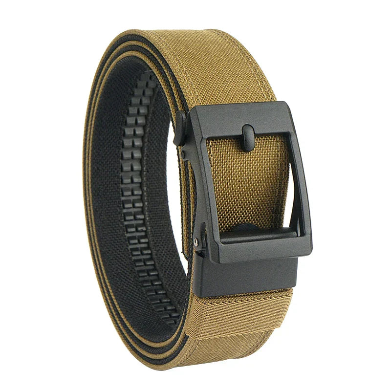 New Hard Tactical Belt for Men Metal Automatic Buckle IPSC Gun Belt 1100D Nylon Military Belt Outdoor Sports Girdle Male