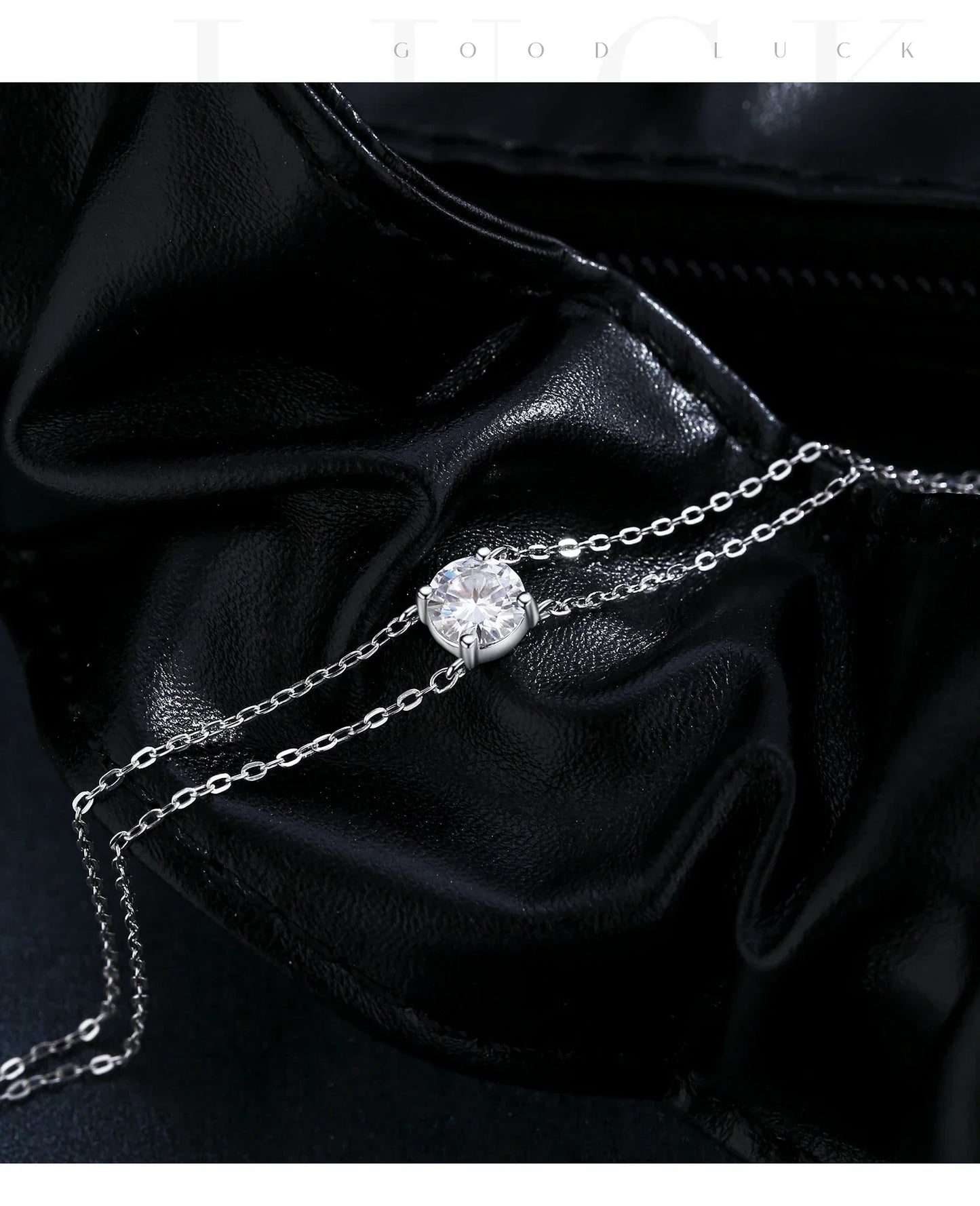 1CT D Color Moissanite Bracelet 925 Sterling Silver Delicate Double Layer Bracelets For Bridal Wedding Fine Jewelry Gifts