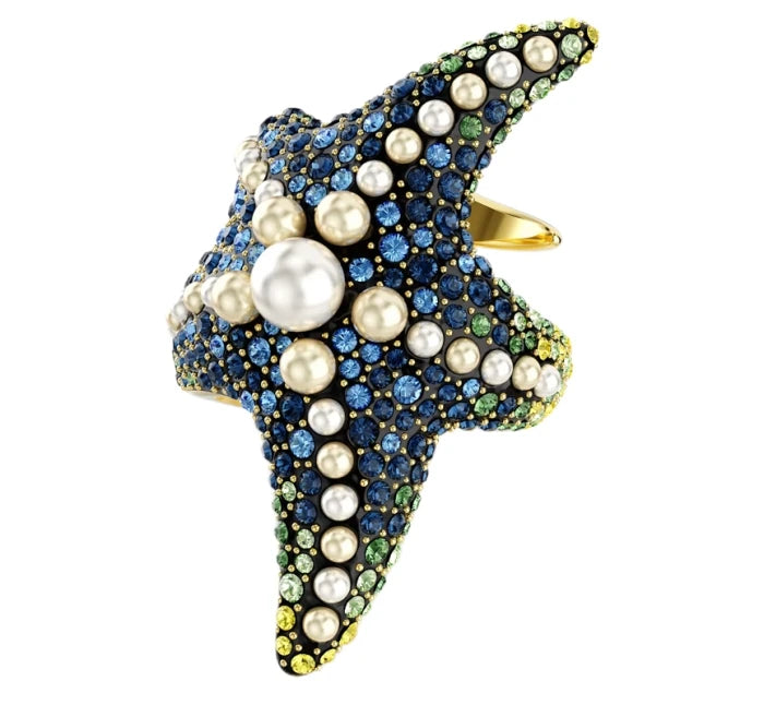 2025 New Hot Selling Texture Ocean Series Necklace Pendant Earnail Ring Jewelry Set Trendy Personality Unique Design