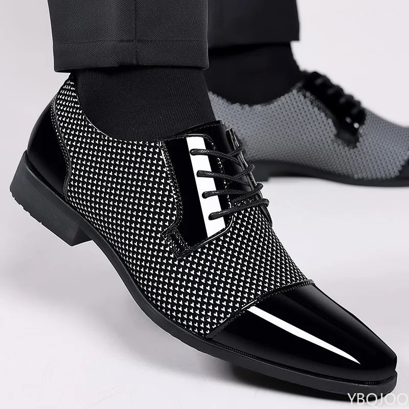 Men’s Fashion Business Formal Shoes – Black/Brown Leather, EU Sizes 40–48