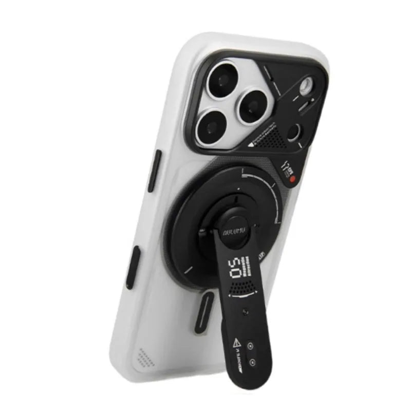 Frosted Mobile Phone Case for IPhone 17 Pro Max Luminous Translucent Full-Inclusive Anti-fall Magnetic Phone Case Unique