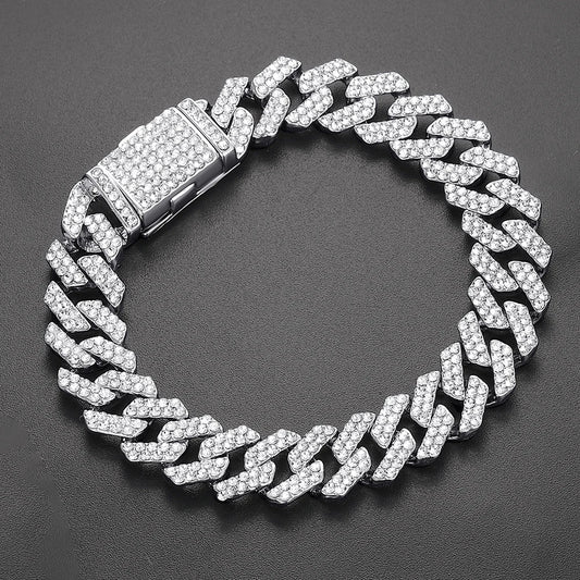 Luxury Moissanite Iced Out Watches Hip Hop Bust Down Unisex Diamond Watch, Stainless Steel Moissanite Studded Wrist Watch