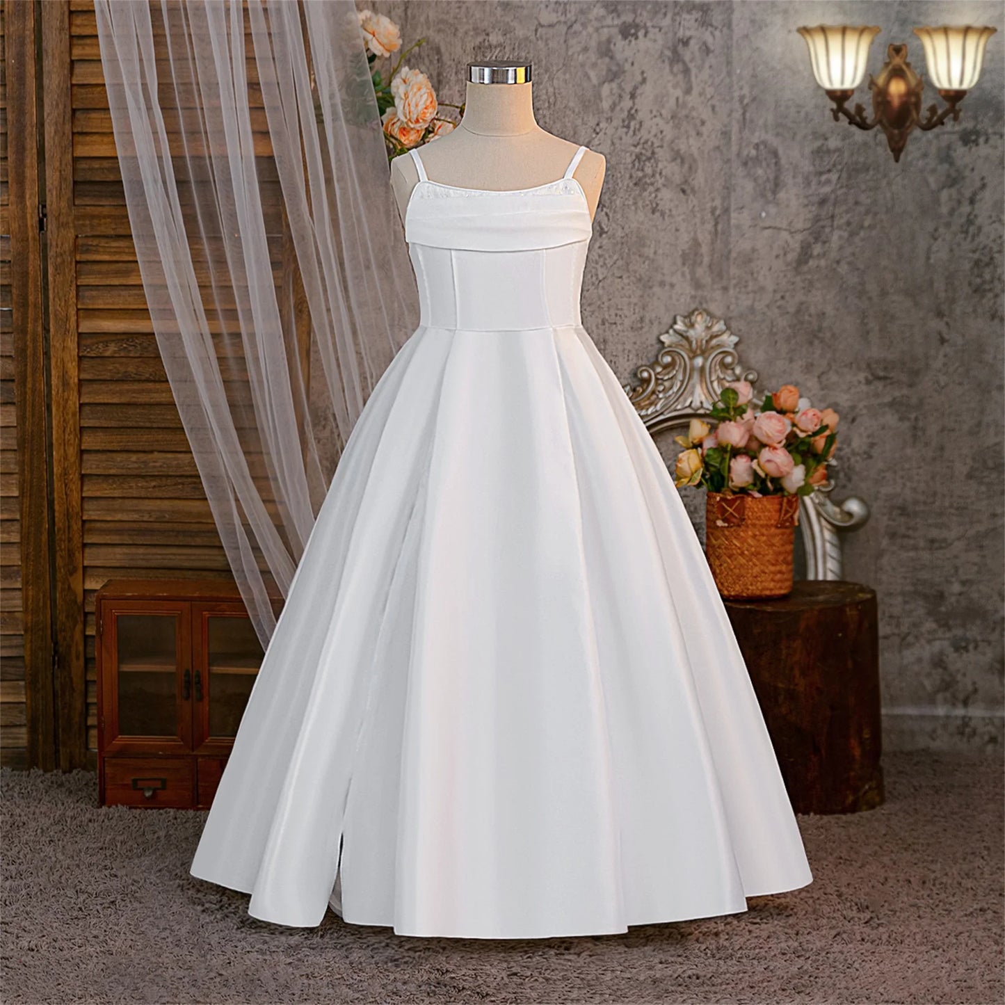Vestidos de Meninas para Festa de Batismo de Verão Dama de Honra Vestido Elegante para Casamento Aniversário Noite Princesa Menina Primeira Comunhão Fantasia de Formatura