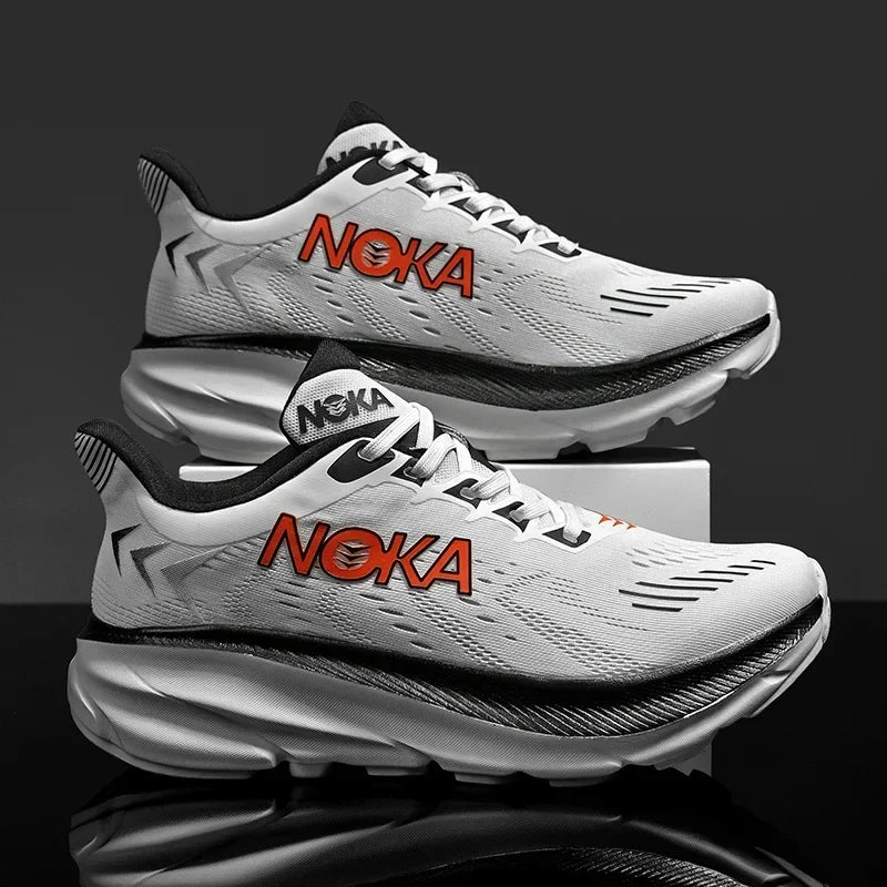Men's Running Shoes Breathable Cushioning Couple Non-Slip Outdoor Jogging Trainer Race Sneakers Luxury shoes Mesh Off-road Shoes