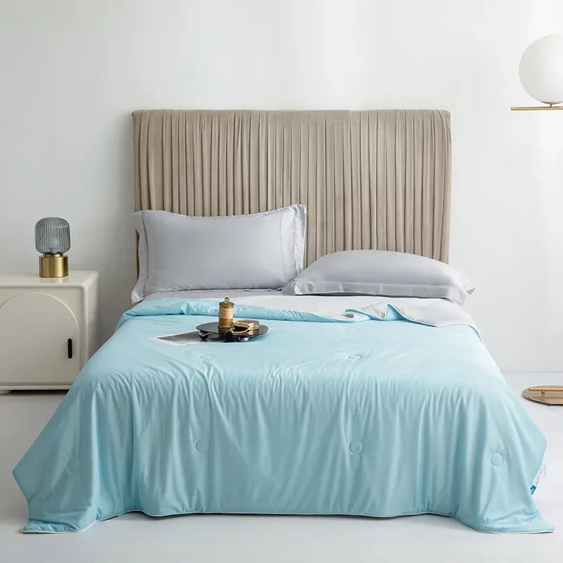 High Quality Cooling Blankets Smooth Air Condition Comforter Lightweight Summer Quilt with Double Side Cold Cooling Fabric