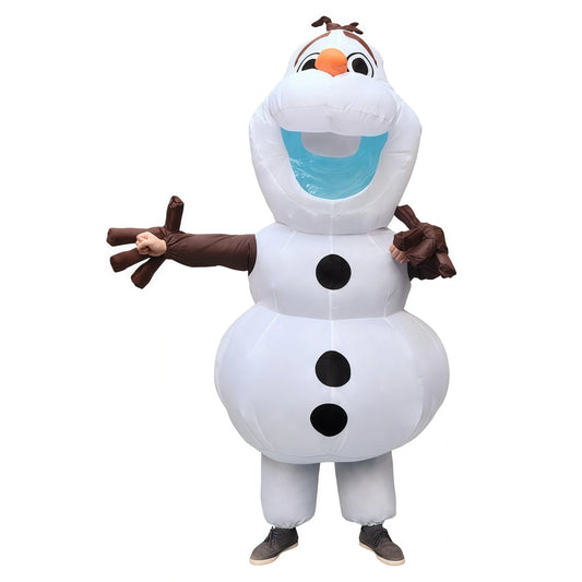 Anime Snowman inflatable Cosplay Costumes Adult Snow Treasure Suit Masquerade Party Halloween Blowing Dress Up Cosplay Party