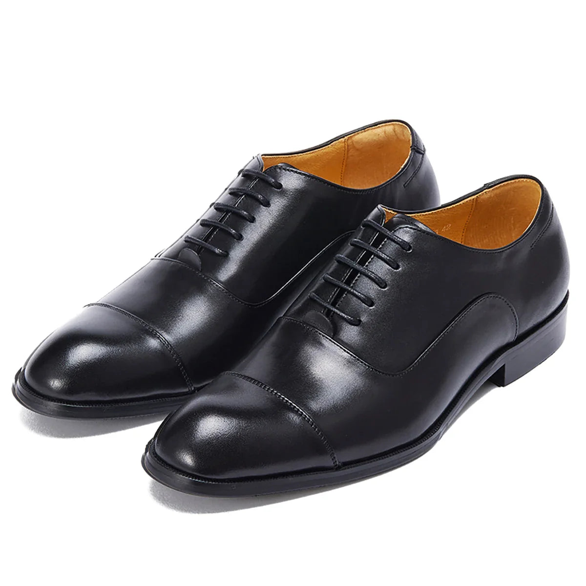 Leather Oxford Dress Shoes British Retro Formal Business Wedding Derby Shoes