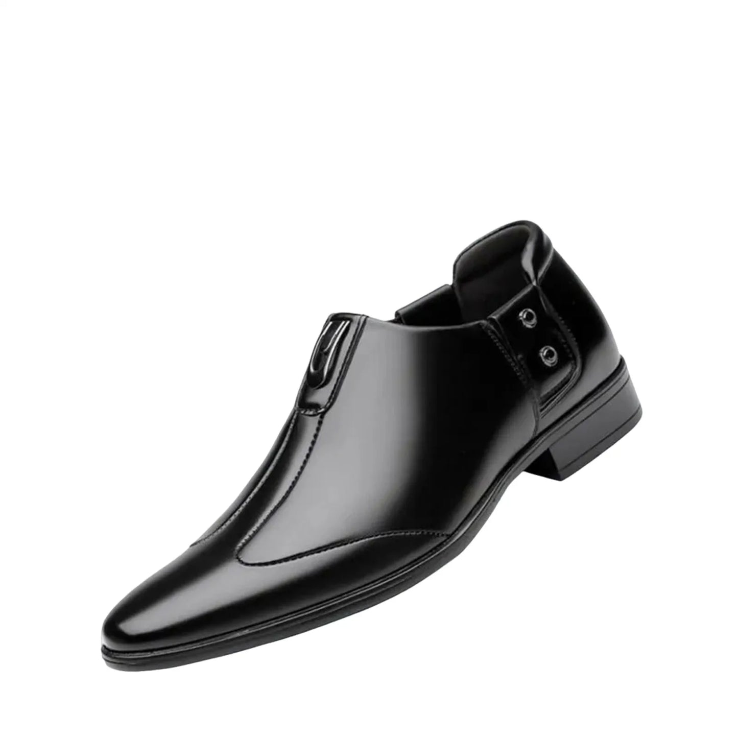 White Men'S Casual Loafers Stylish Men'S Comfortable Business Formal Spring Leather Men'S Loafers Metal Shoes British Luxury