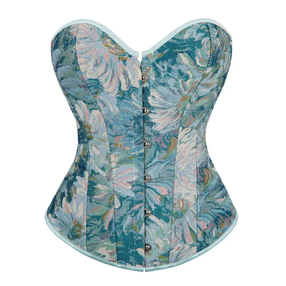 New petal painted court style corset and body shaping top