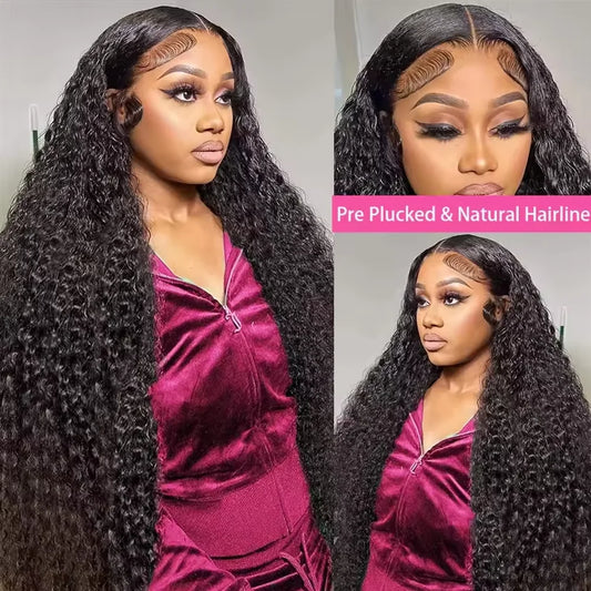 Deep Wave 13x4 Hd Lace Front Human Hair Wig 42 Inch Deep Wave 13x6 Hd Lace Frontal Wig 250 Density 5x5 Glueless Wig For Women