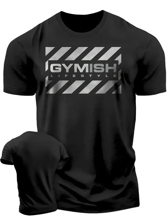 Camiseta masculina de manga curta com estampa 3D para exercícios completos, diversão e fitness, camiseta de manga curta radical, nova, bonita e moderna