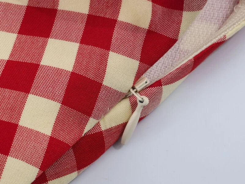 Women's Red Gingham A-Line Midi Skirt – High Waist, Flared Hem, Spring Casual Skirt for Picnic & Outdoor Outings